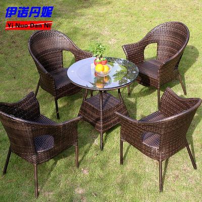 簡(jiǎn)約現(xiàn)代 休閑戶(hù)外藤椅 手工藤編 家具組合桌椅 花園藤桌椅 批發(fā)